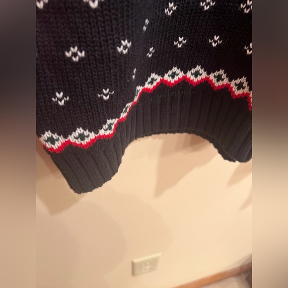 Chaps navy multi colored ski sweater M - Picture 9 of 9